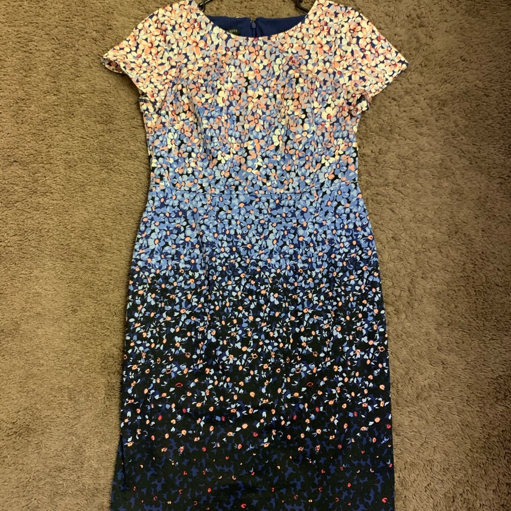 Talbots ombré floral dress